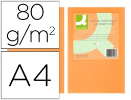500h papel fotocopiadora Q-Connect A4 80g/m² color naranja neón